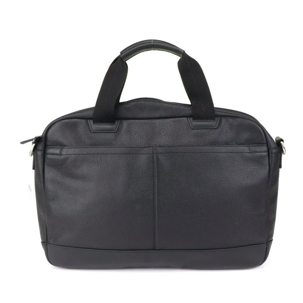 Coach Camden Leather Zip Top Briefcase 70927 Black